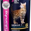 Eukanuba Cat паучи корм для кошек старше 7 лет с курицей в соусе, 85 г.